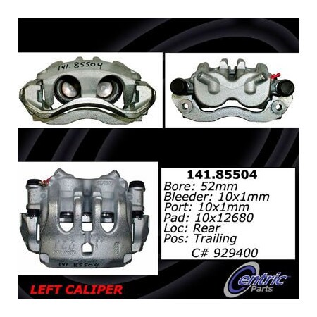 Centric Semi-Loaded Brake Caliper, Parts, 141.85504 141.85504
